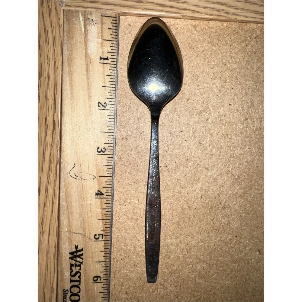 Vintage ONEIDA WILL O' WISP Teaspoon Heirloom Cube Stainless 6 1/8